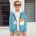 thumbnail image 4 of Psesaysky Boys Girls Hoodies Capybara Palm Tree Printed Cute Hooded Jacket Lightweight 14-16 Years Long Sleeve Zip Up Sweatshirt for Kids, 4 of 7