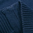 thumbnail image 6 of Odeerbi Toddler Boys Cardigan Sweater Cotton Knit Sweater Cardigan Children's Fall Winter New Handsome Knitted Cardigan Tops Navy, 6 of 8
