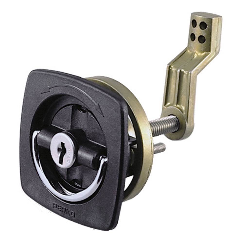 Perko 0931DP1BLK FlushMount Locking Latch with Offset Cam Bar and