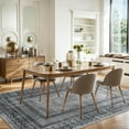 thumbnail image 6 of NICETOWN 6'x9' Washable Area Rugs for Living Room, Non-Slip Stain Resistant Mysterious Tribal Carpet Soft Foldable Distressed Throw Rugs Non-Shedding Large Rug, Charcoal Gray, 6 of 11