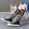 thumbnail image 5 of Rateoe Watercolor Romantic Paisley Pattern Women’s Knee High Crew Socks,Trouser Socks Comfortable, Breathable, Moisture-Wicking and Soft, 5 of 6