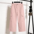 thumbnail image 7 of Only Moment Bermuda Shorts for Women Cargo Shorts High Waist Yoga Pants with Pockets Loose Stretch Dress Work Sweatpants Casual Lounge Pink,4XL, 7 of 7