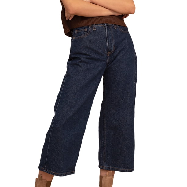 Jeans de mezclilla MCHK 6007. Corte Culotte, Tiro Alto. Para mujer MCHK Culotte