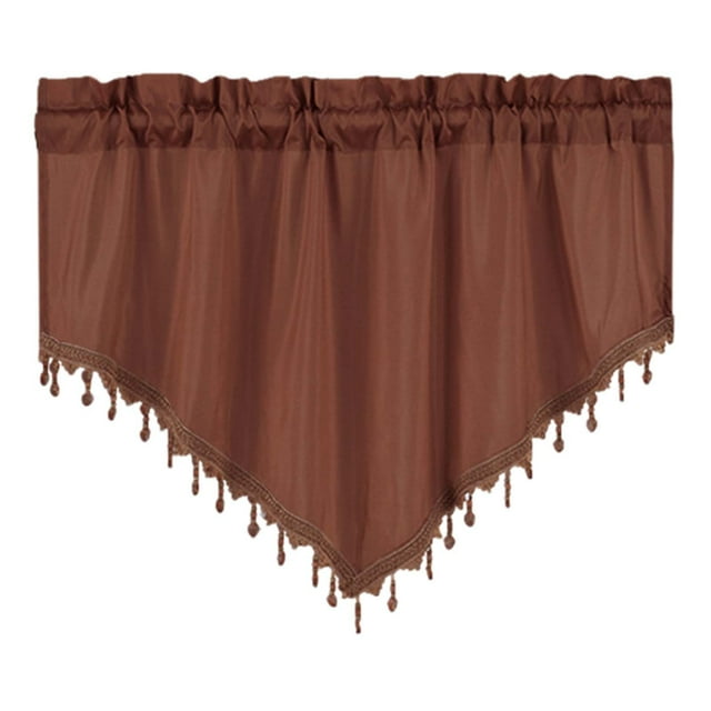 EGNMCR Room Decor, Home Decor, Home Decor Curtains Short Curtains Solid Color Curtains Triangular Curtains Household Curtains Small Curtains Through Rod Curtains Curtains Curtains