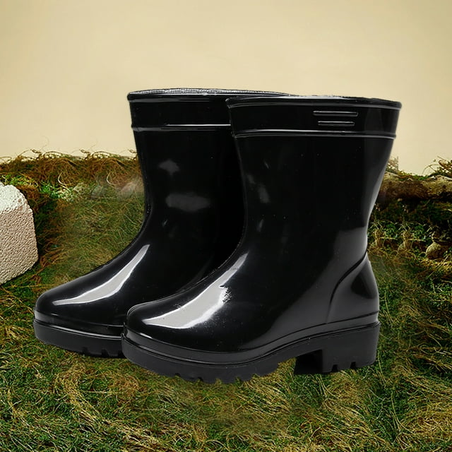RXIRUCGD Chaussures Bottes d'Eau Enfants Unisexe Chaussures de Pluie Bottes en Caoutchouc Souple Antidérapantes