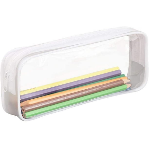 Clear Pen Pencil Case Pouch Big Capacity Pencil Case Bag Storage Bag ...