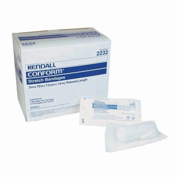 Covidien Stretch Bandage, Cotton/Polyester, PK12 K3CB019232