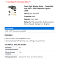 thumbnail image 2 of Front Right Window Motor - Compatible with 2003 - 2007 Chevy Express 3500 2004 2005 2006, 2 of 2