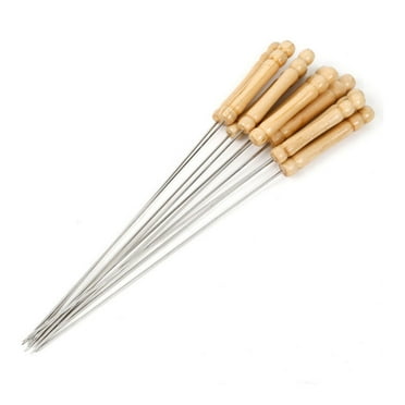 acdanc Skewers for Grilling,Durable Stainless Steel BBQ Skewers,Perfect for Kabobs and Smores Sticks