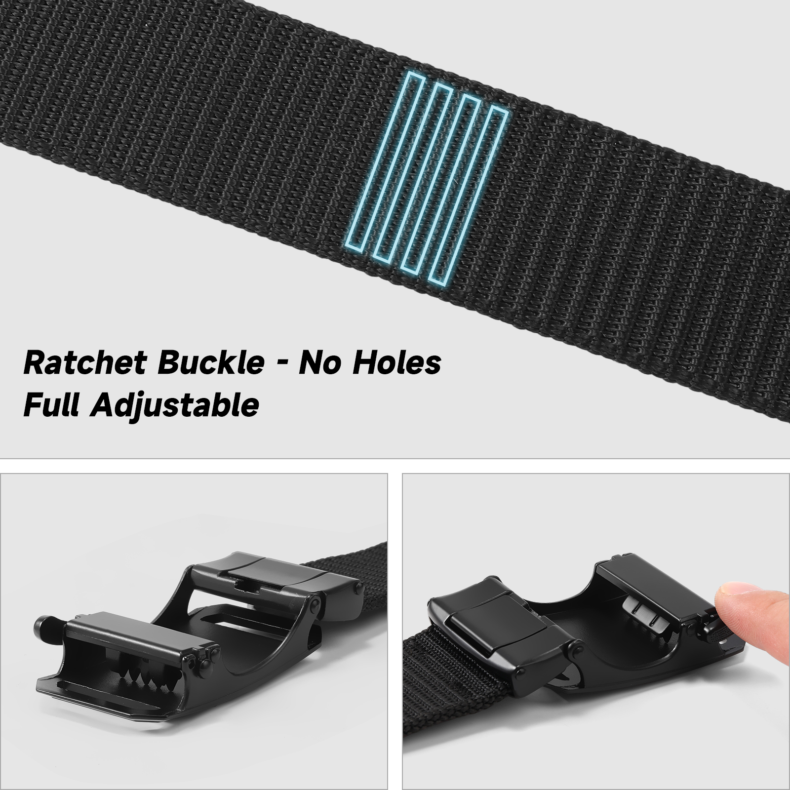 Gaekeao Ratchet Nylon Belt with Automatic Buckle photo 7