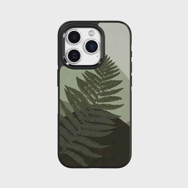 Caseco Étui iPhone 15 Pro avec MagSafe - Feuille Verte