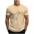 thumbnail image 2 of Tops para hombre, blusas y camisas de cuello redondo y manga corta para hombre, blusas casuales de cuello redondo con estampado de moda para hombre, blusas de cuello redondo y manga corta, camisas par, 2 of 6