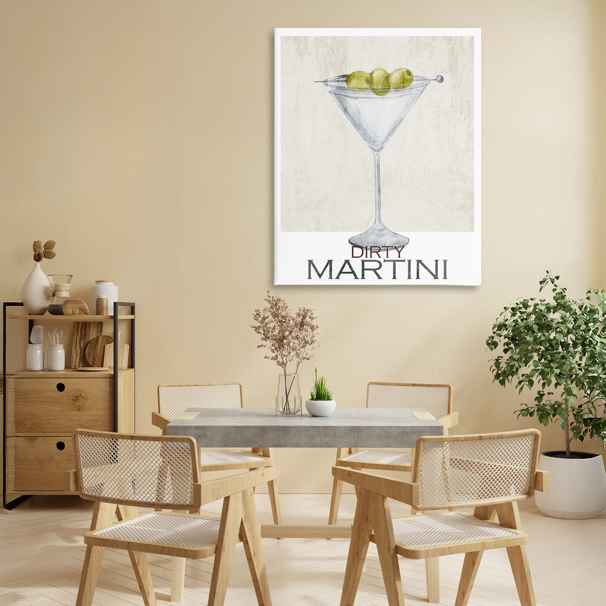 Stupell Industries Dirty Martini Olives Canvas Wall Art, design by Kim Allen