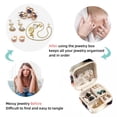 thumbnail image 4 of Easter Square Portable Jewelry Box Organizer for Rings, Earrings, Necklaces, Bracelets - Travel Must-Have for Girls and Women, 4 of 6