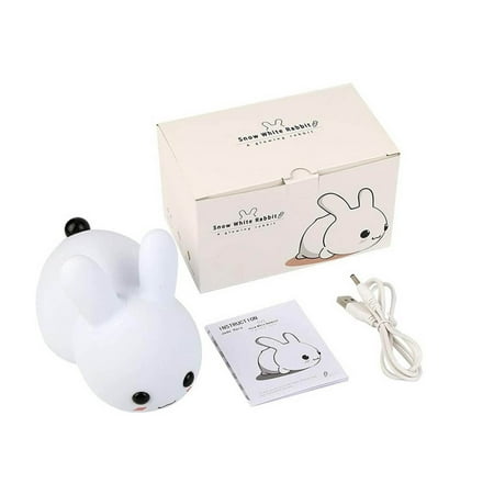 

LuoYinDa Indoor Motion Light Silicone Night Light Creative Gift LED Light USB Charging Cold and Warm Colorful Remote Control Dimming Pat with Sleeping Light