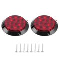thumbnail image 3 of parada 2 uds 4in 12V 12LED luz trasera impermeable lámpara de freno redonda para barco ATV camión LHCER Descripción de la referencia, 3 of 8