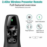 GJX 2026 New Wireless Presenter Remote,For Office,Classroom,Meetings,Presentation Laser Pointer Clicker,Presentation Clicker Wireless Presenter Remote Clicker