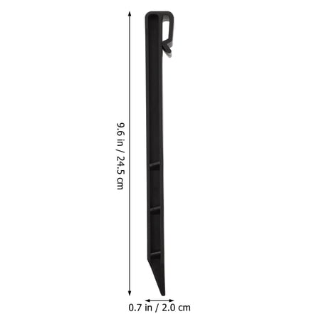 Soimiss 20Pcs Black Gardening Nails for Tree Shaping Sturdy Plant Fixed Accessory