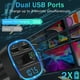 thumbnail image 3 of ZHAOCHENG Transmisor FM Bluetooth, reproductor MP3 Bluetooth, llamadas manos libres, 2 puertos USB 5V/2.4A1A, compatible con tarjeta SD/unidad flash USB, 3 of 5