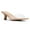 Nude Clear, variant on YDN Women Open Square Toe Single Strap Sandals Slip on Kitten Low Heel Mules Daily Walking Dress Heeled Slides Size 7 Black