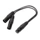 thumbnail image 1 of Conector a doble 2 Enchufe Y Cable divisor Cable adaptador 3P XLR 1Ft JShteea  El nuevo, 1 of 3