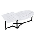 thumbnail image 4 of ViscoLogic LUXEM Milieu du Siècle Table Basse Unique Emboîtée, Table de Centre pour Salon (Blanc), 4 of 7