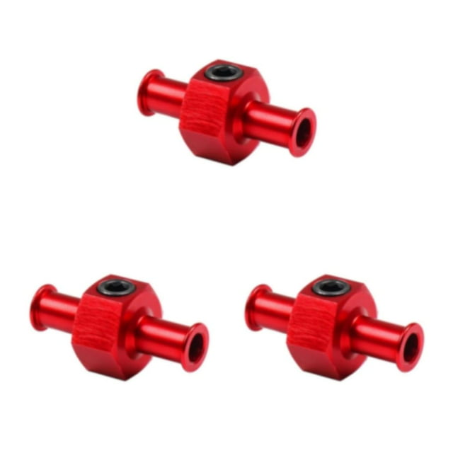 VONKY High Durability Nitrous Pressure Gauge Adapter Simple And Effective For Accuracy Gauge T Seal red 3Set