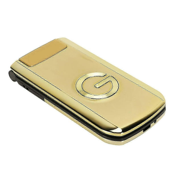 2025 Flip Seniors Phone Big Font Big Screen Loud Phone Cell Phone with Ultra Long Standby Dual Card Dual Standby G9000 Gold US 100240V