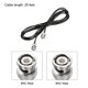 thumbnail image 2 of BNC Macho a Macho Coaxial Puente Cable 50 Ohm 25Pies RG174 2Uds, 2 of 5