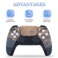 thumbnail image 4 of Skin Sticker for PS5 Slim Standard Disc Digital Edition Console and Controllers Decals for Playstation 5 (Starry Sky,PS5 Digital Edition), 4 of 5