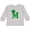 AC-Heather Grey, variant on Irish St Patricks Day Letter M Monogram Boys or Girls Long Sleeve Toddler T-Shirt