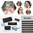 thumbnail image 5 of Gafas de Sol Polarizadas Dollger Grandes Ojo de Gato Azules para Mujeres y Hombres, 5 of 5