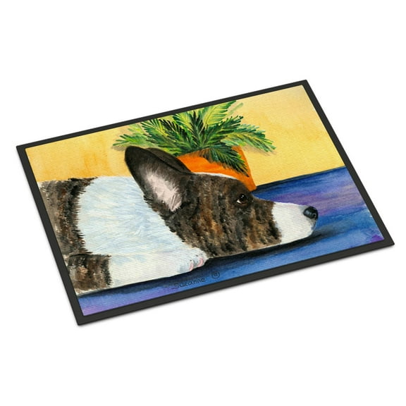 Carolines Treasures SS8190JMAT Corgi Doormat 24x36 36"L x 24"W multicolor