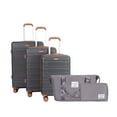 thumbnail image 2 of 5-Piece Set (20"24"28 +a travel bag and a toiletry bag) ,Hard Case Spinner Wheels ABS Luggage Sets with TSA Lock Carry On Suitcase Luggage Durable Suitcase Color Matching DARK GREEN.    RR, 2 of 27
