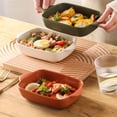 thumbnail image 5 of Cheese Baked Rice Baking Pan Oven Special Utensils Ceramic Bowl Rectangular Double Ear Microwave Plate, 5 of 5