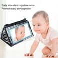 thumbnail image 4 of Baby Mirror Book Toy, Visual Training Professional Foldable Infant Mirror Book with  Pendant for  Animal Type,Number Type,Traffic Style, 4 of 8