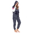thumbnail image 6 of Women's Fleece Non-Footed One Piece Pajamas Sleepwear Adult Pajamas Ladies Union Bodysuit, 6 of 7