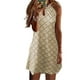thumbnail image 5 of Vestido corto Qarigey Estampado Halter Veraniego S M L XL 2XL 3XL 4XL 5XL, 5 of 6