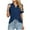 Navy, variant on OSOLU Women Solid Color Short Sleeve Lapel Pocket Loose T-Shirt Tshirts Tee Tops Trendy Dailywear
