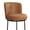 Brown-Faux Leather, variant on MultiHaven 25.8" Upholstered Swivel Bar Stool Set of 2,Counter Height Chair with Ergonomic Footrest for Kitchen Island - Beige Fabric