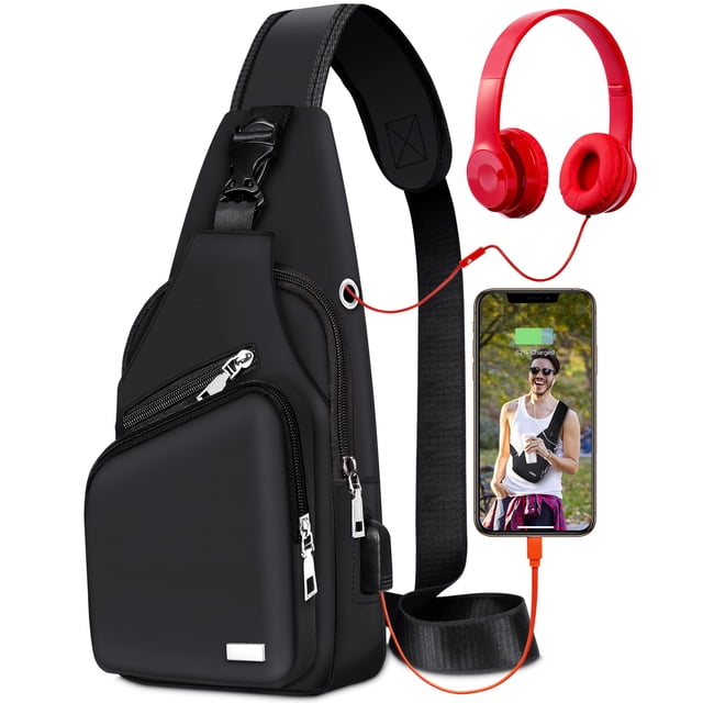 Mochila bandolera tipo bandolera tipo bandolera para hombre y mujer, senderismo D