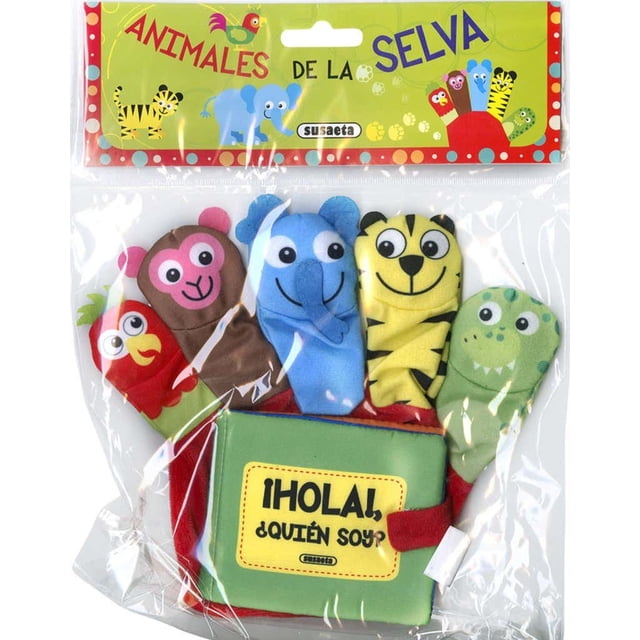 Animales DE LA SELVA SUSAETA DEDOMARIONETAS Pasta Blanda