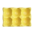 thumbnail image 2 of JingChun Ceramic Egg Holder 6 Cups Egg Tray Porcelain Fresh Egg Holder for Fridge Countertop Kitchen Storage, 2 of 4