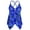 Blue, variant on Firpearl Women's Tankini Swimsuits Modest Flowy Crossback Plus Size Bathing Suit Top