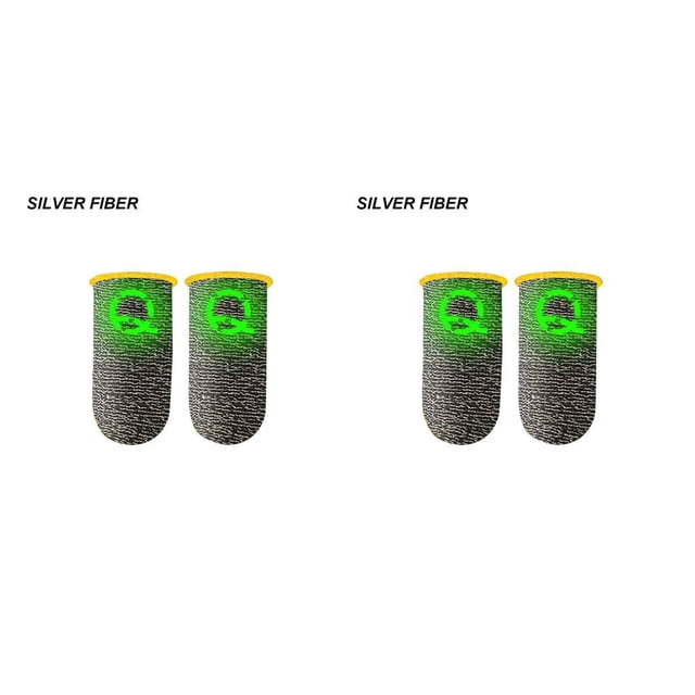 Methold 10 Uds. Funda para el dedo para juegos, fundas transpirables luminosas para pantalla táctil para juegos móviles PUBG, guantes antideslizantes Type3 NO3
