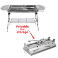 Httmt 13" Barbecue Charcoal Shish Kebab Stainless Steel Grill, Portable