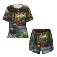 thumbnail image 4 of Lsque Charming Garden Patio Women's Short-Sleeved Pajama Set - 2 Piece Soft and Lightweight Sleepwear Set-XX-Large, 4 of 9