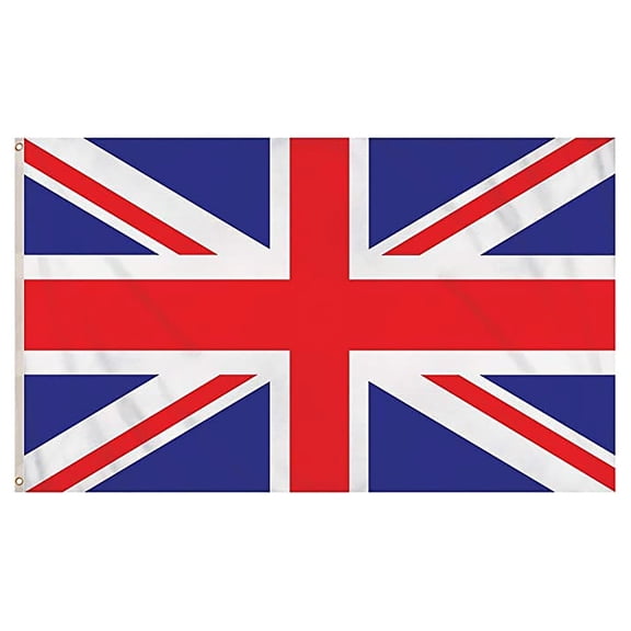 OVINYER Flag British Flag 3x2FT UK Flag Indoor Outdoor Quality Polyester With Color And Brass Decor