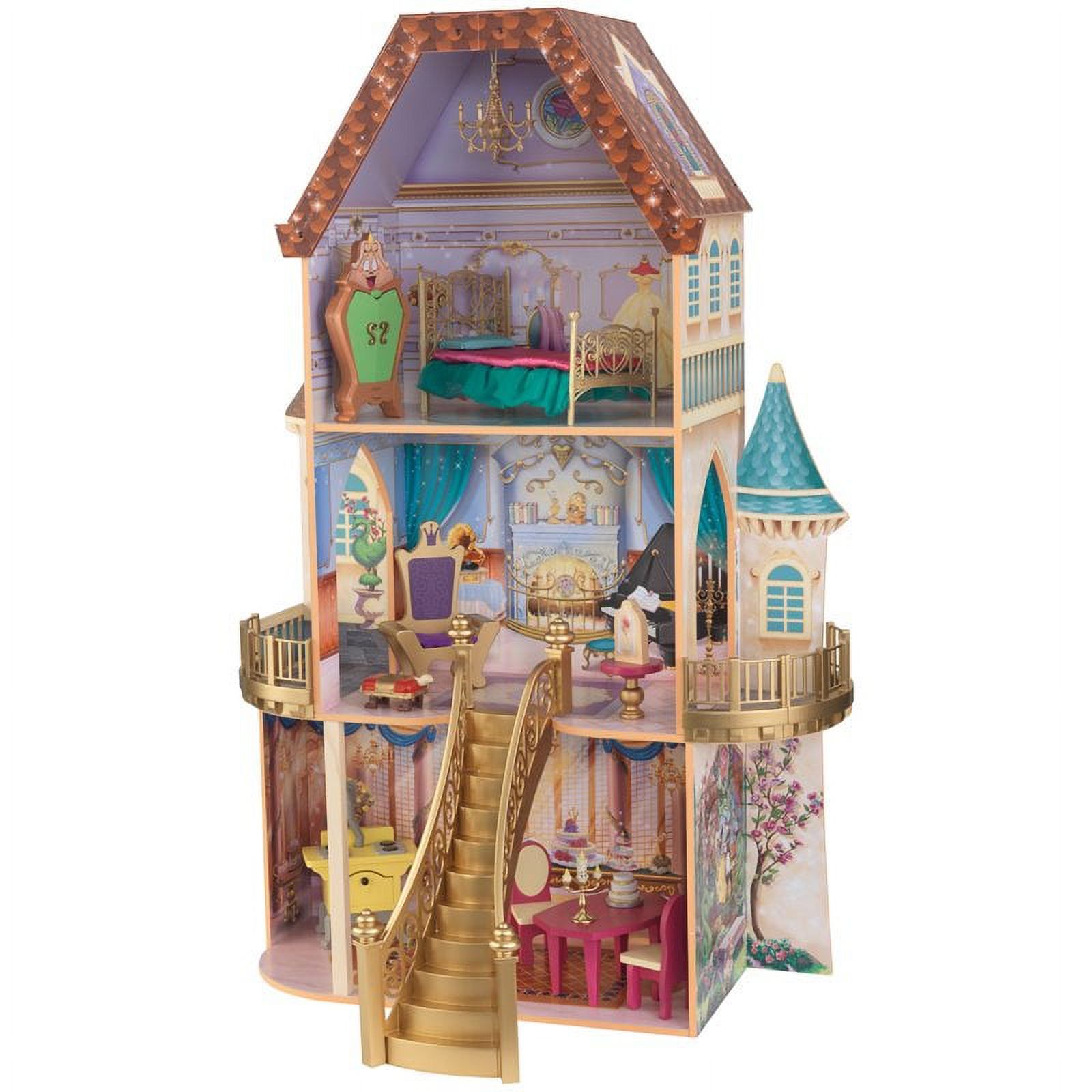 KidKraft Disney Princess Belle Enchanted Wooden Dollhouse - image 2 of 17