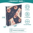 thumbnail image 5 of Retro Rollers Skates 3 Ring Binders 1.5 inch Hardcover File Folders with Interior Pockets A4 Size Organizer for School Office Hospital, 5 of 8